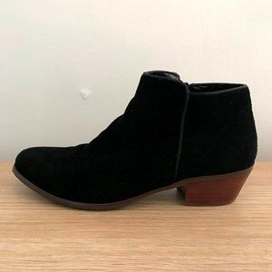 Black Suede Ankle Booties